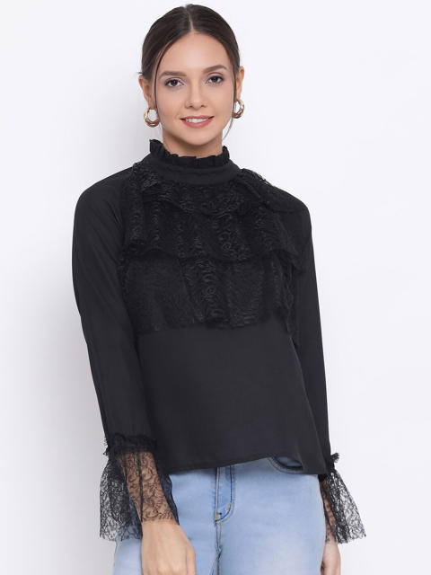 

DRAAX Fashions Black Solid Top