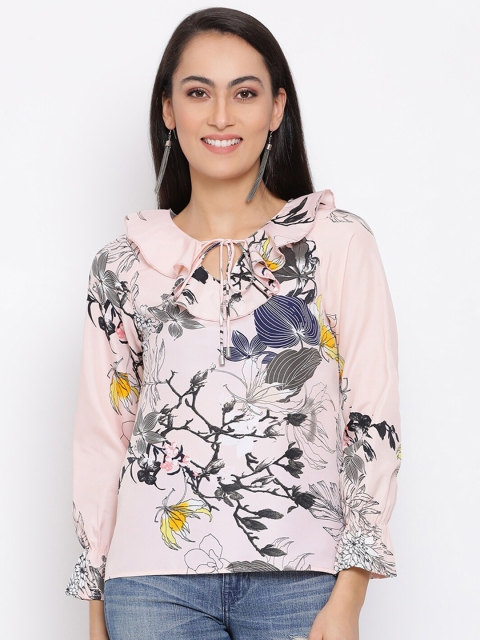 

DRAAX Fashions Multicoloured Floral Regular Top, Multi