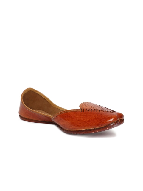 

Fabindia Women Brown Mojaris Flats
