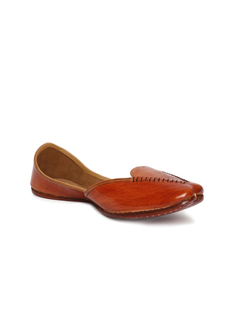 

Fabindia Women Brown Mojaris Flats