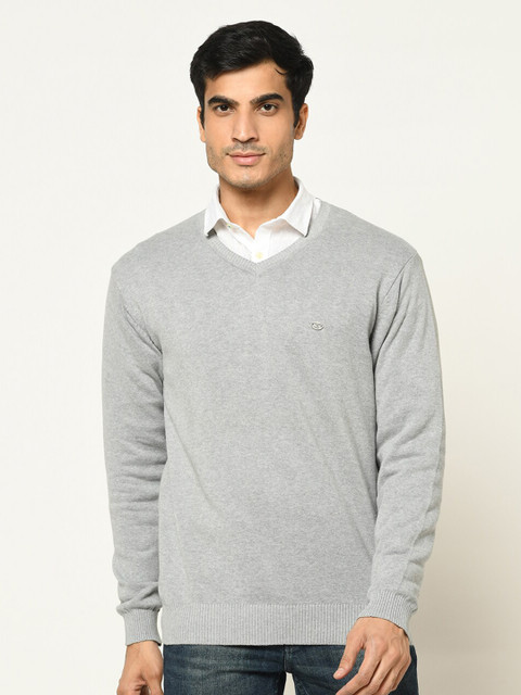 

Duke Men Grey Melange Pullover