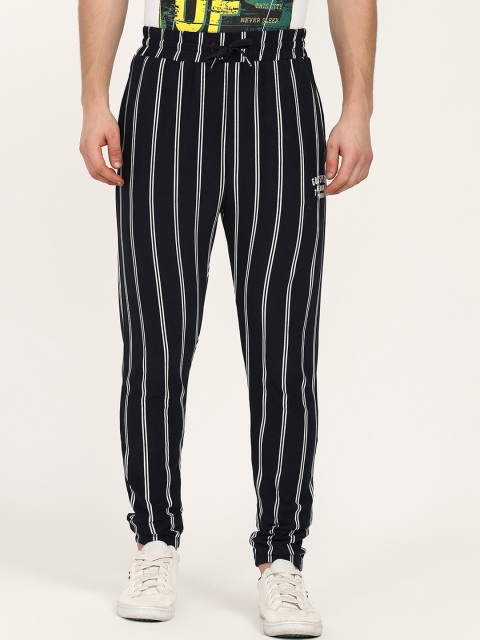 

V2 Value & Variety Men Navy Blue Striped Lounge Pants