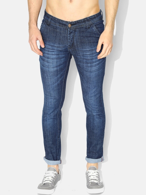 

V2 Value & Variety Men Blue Cotton Highly Distressed Heavy Fade Jeans