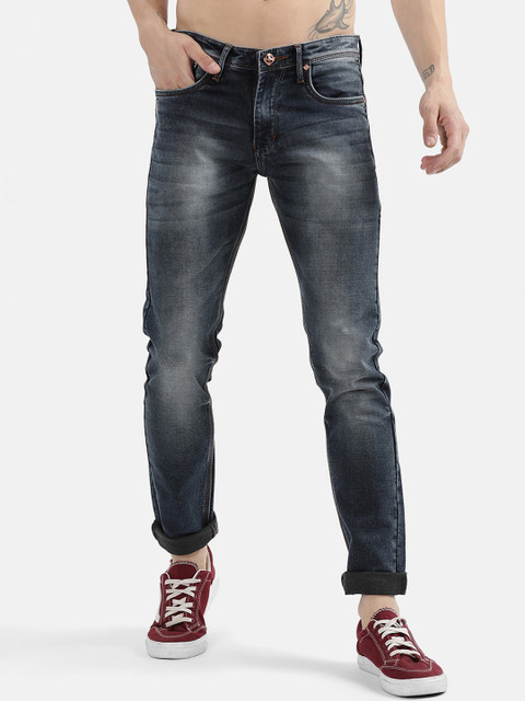 

V2 Value & Variety Men Black Mildly Distressed Heavy Fade Jeans