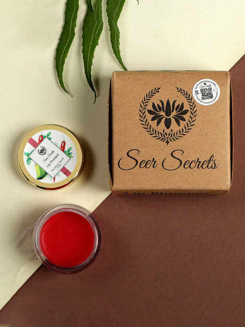 

Seer Secrets Raw Mango, Paprika & Mint Lip Plumper- For Chapped Lips - 15 g, Red
