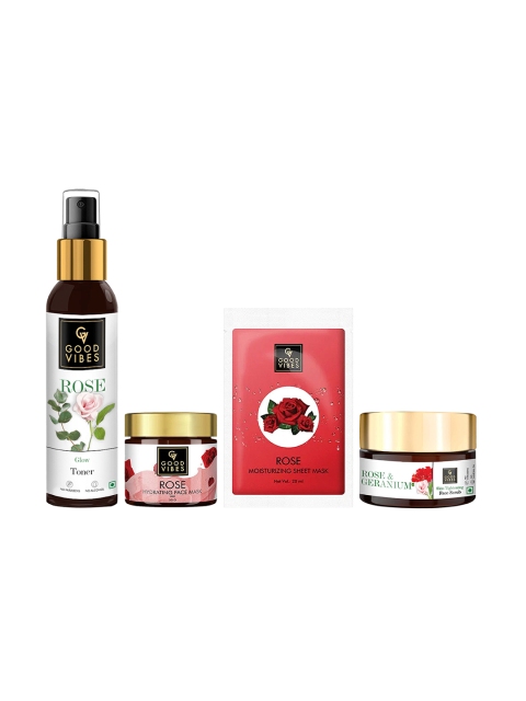 

Good Vibes Rose Range Skin Care Gift Set, Transparent