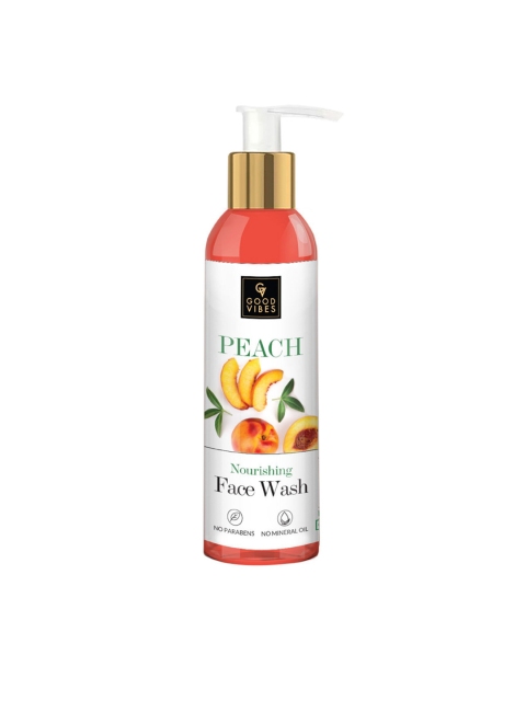 

Good Vibes Nourishing Face Wash - Peach 120 ml, Transparent