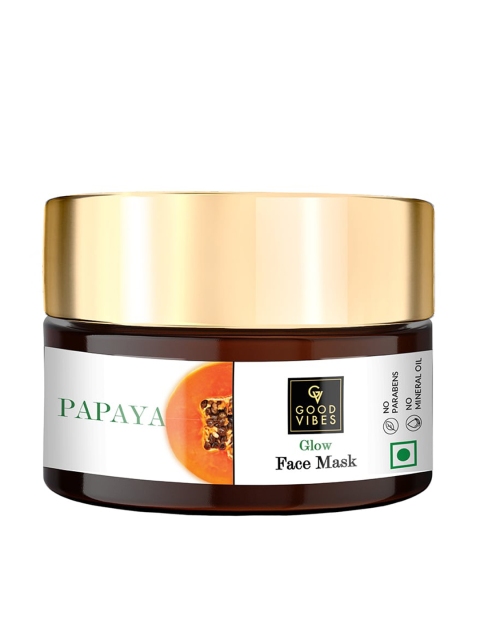 

Good Vibes Papaya Glow Face Mask -100 g, White