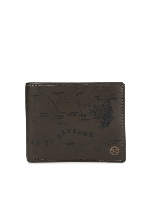 

Royal Enfield Men Olive Green Leather Two Fold Wallet