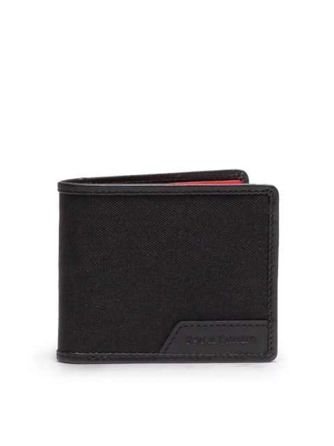 

Royal Enfield Men Black & Red Leather Two Fold Wallet
