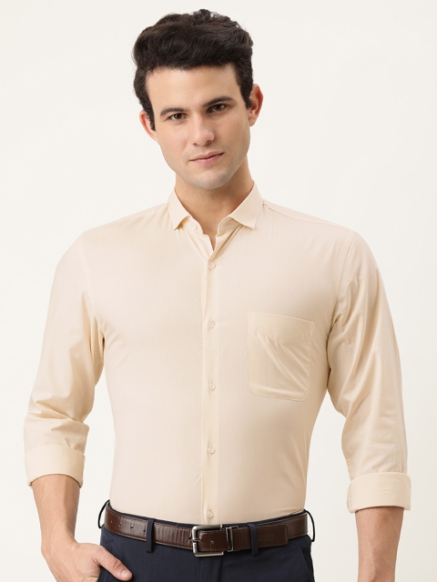 

Peter England Men Nude-Coloured Slim Fit Opaque Formal Shirt