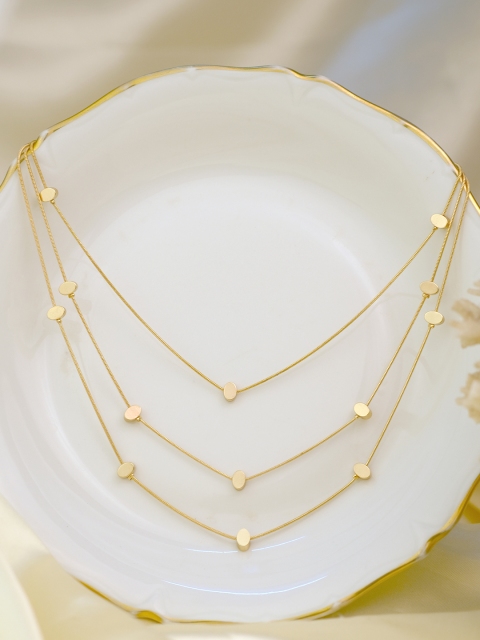 

Ayesha Gold-Plated Triple Layered Necklace