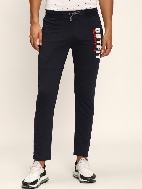 

V2 Value & Variety Men Navy Blue & White Solid Lounge Pants