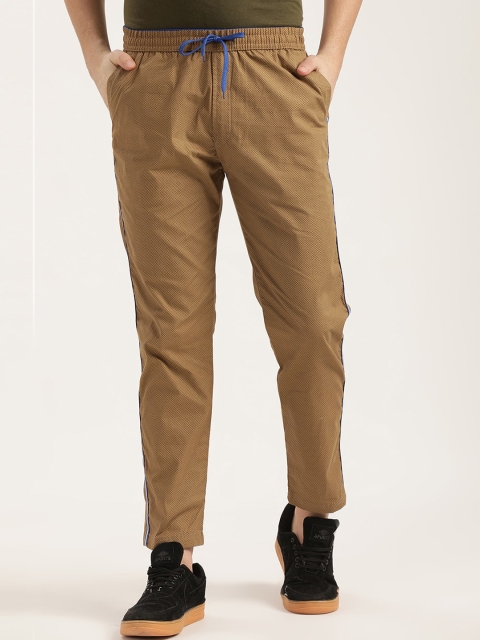 

V2 Value & Variety Men Khaki Brown Printed Track Pants