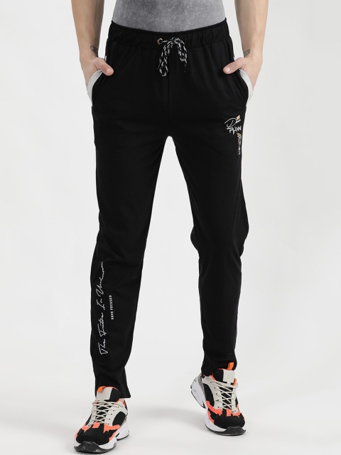 

V2 Value & Variety Men Black Solid Cotton Track Pants