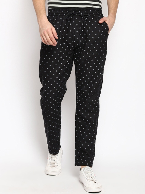 

V2 Value & Variety Men Black Printed Track Pants