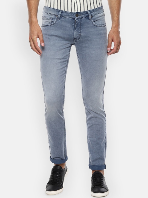 

Louis Philippe Jeans Men Blue Slim Fit Heavy Fade Jeans