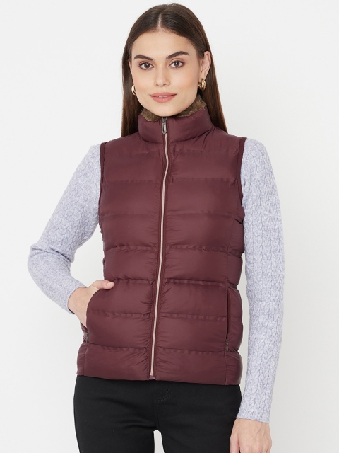 

METTLE Women Maroon Puffer Jacket