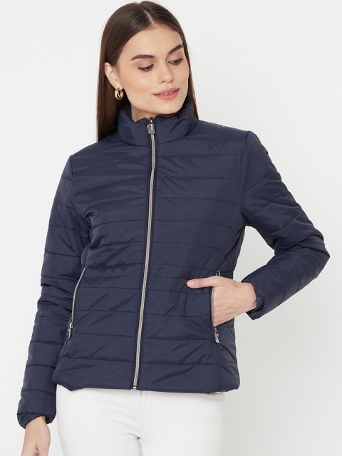 

METTLE Women Navy Blue Padded Jacket