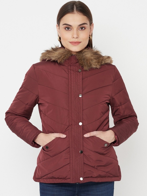 

METTLE Women Maroon Parka Jacket