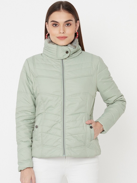 

METTLE Women Green Padded Jacket