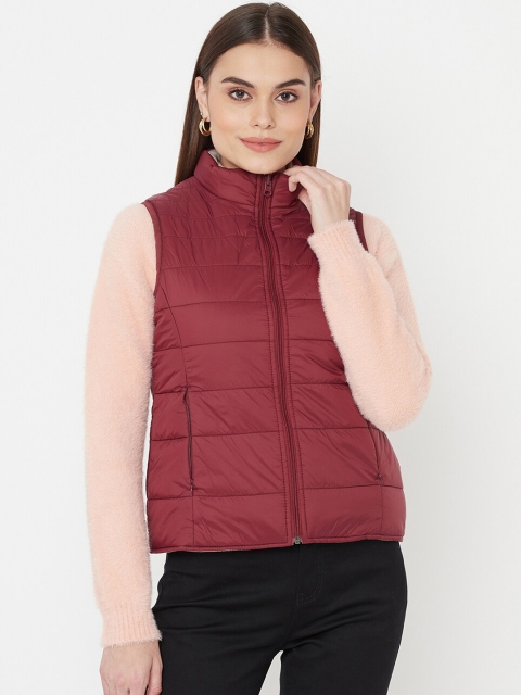 

METTLE Women Maroon Puffer Jacket