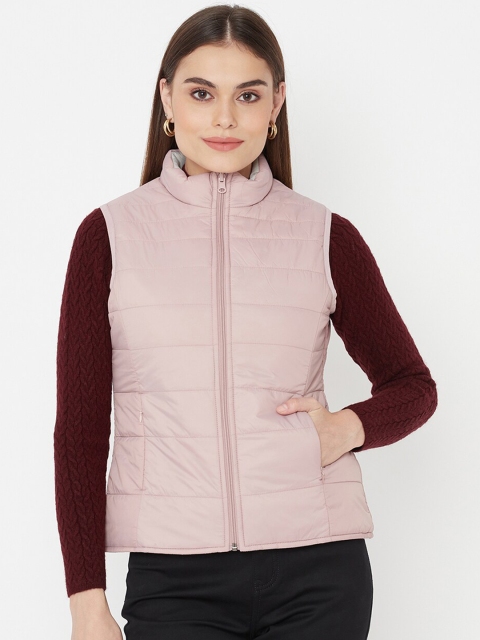 

METTLE Women Pink Geometric Puffer Jacket