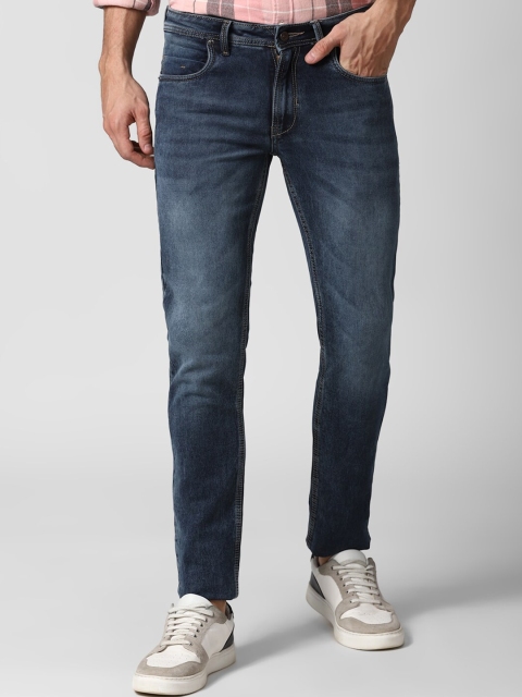 

Peter England Casuals Men Navy Blue Skinny Fit Heavy Fade Jeans
