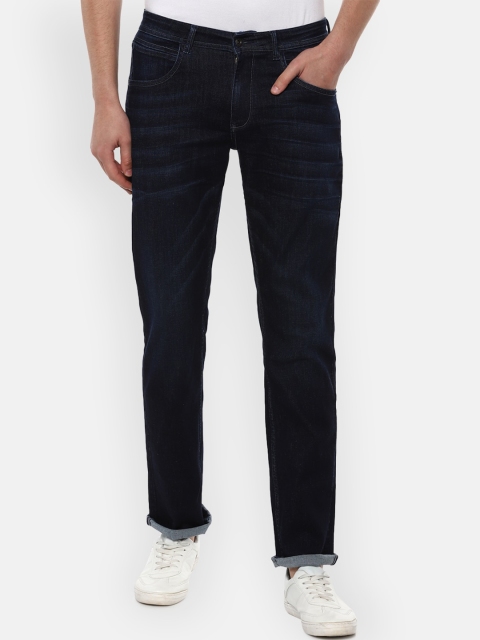 

VAN HEUSEN DENIM LABS Men Navy Blue Cotton Jeans