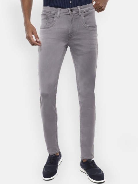 

VAN HEUSEN DENIM LABS Men Grey Slim Fit Stretchable Jeans