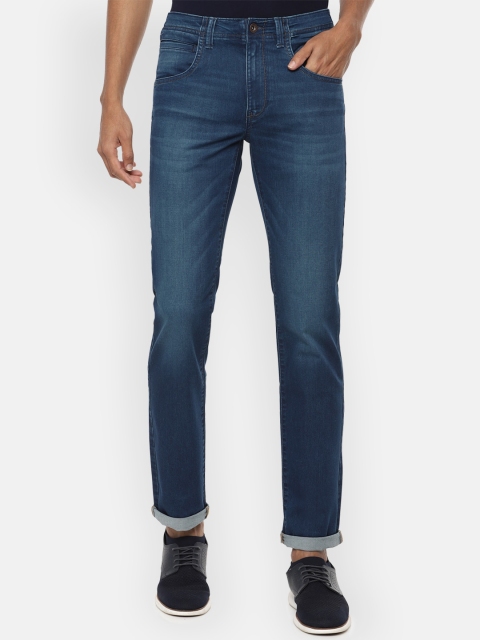 

VAN HEUSEN DENIM LABS Men Navy Blue Slim Fit Light Fade Stretchable Jeans