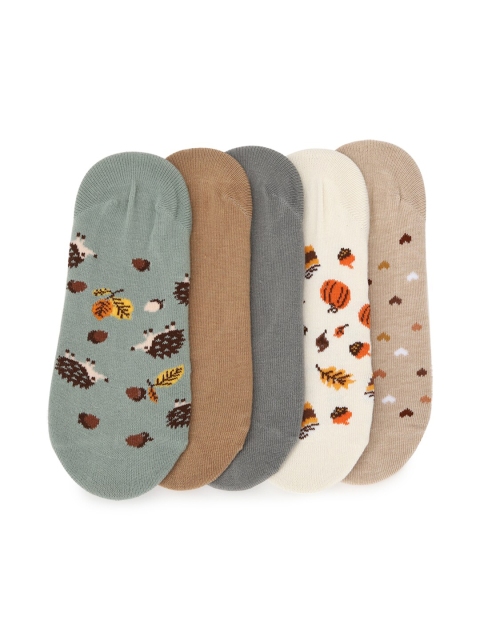

AMERICAN EAGLE OUTFITTERS Women Pack Of 5 Shoe Liners, Brown