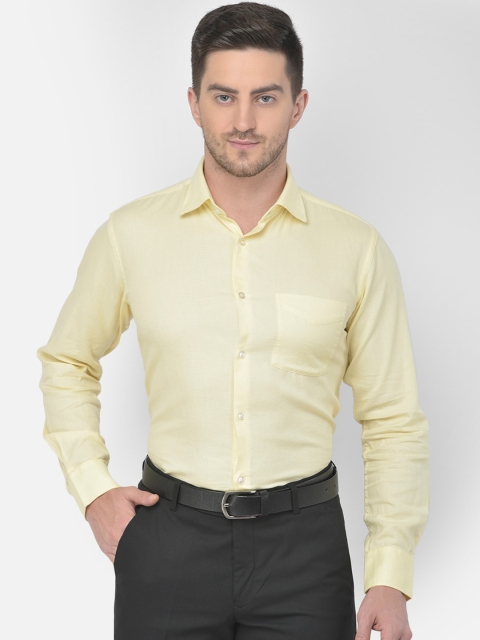 

Richlook Men Yellow Classic Opaque Formal Shirt