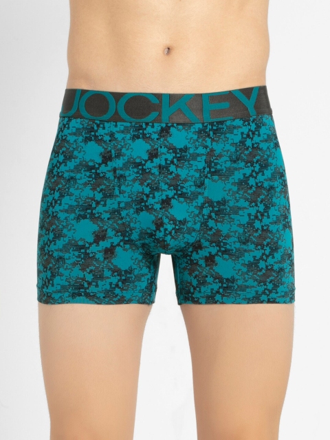 

Jockey Men Blue & Black Printed Trunk IC30-0105-ODE25