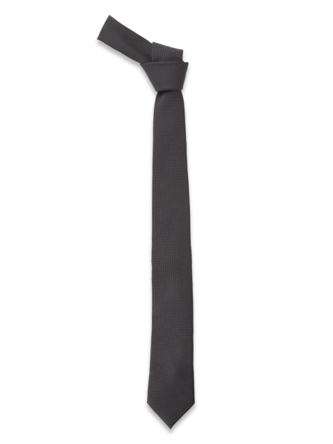 

Louis Philippe Men Grey Woven Design Broad Tie