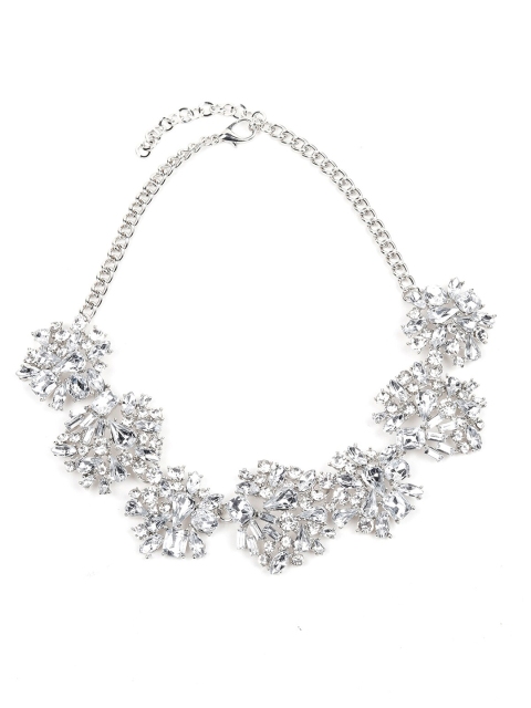 

ODETTE Silver-Toned & White Necklace