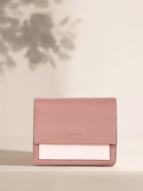 

Allen Solly Pink Solid Sling Bag