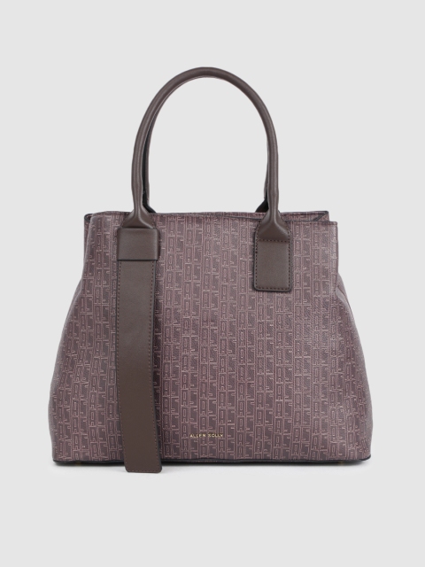 

Allen Solly Women Brown Printed Structured Handheld Bag