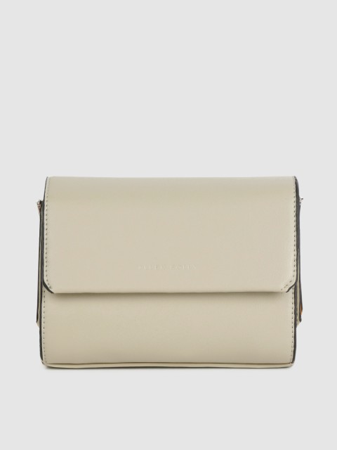 

Allen Solly Saga Green PU Structured Sling Bag