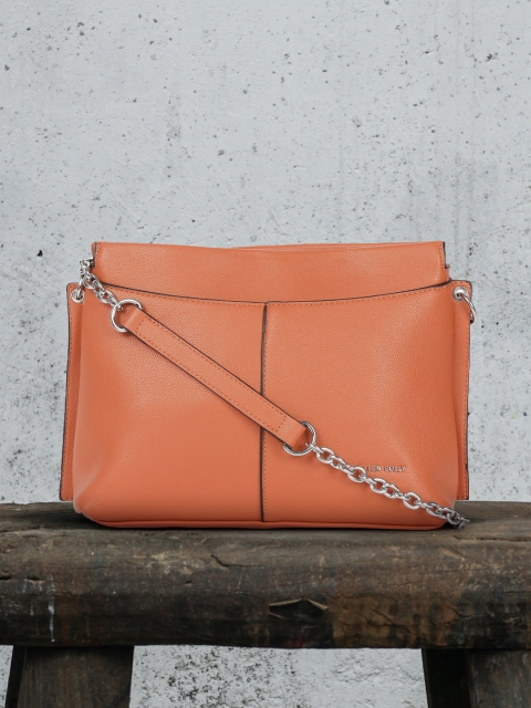 

Allen Solly Rust Brown Solid Sling Bag