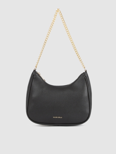 

Allen Solly Black Solid Structured Shoulder Bag