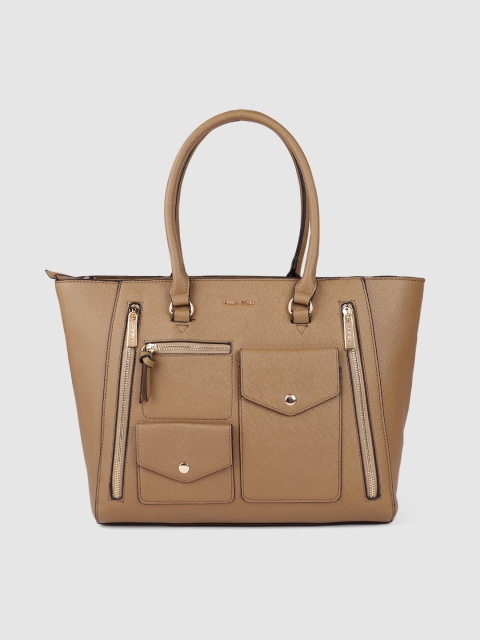 

Allen Solly Taupe Solid Shoulder Bag