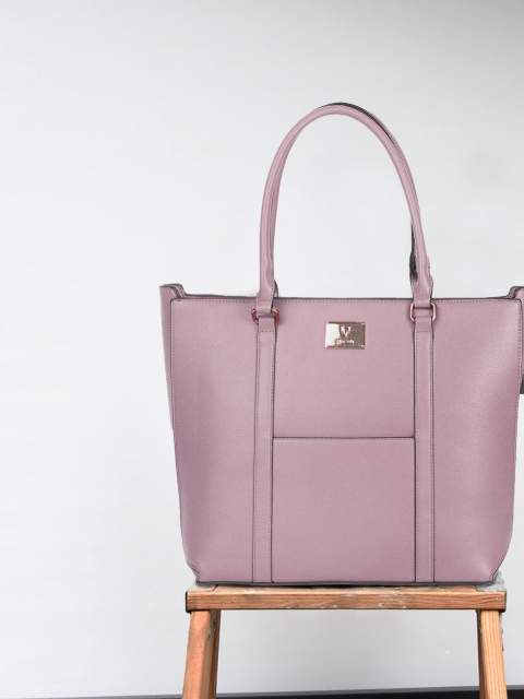 

Allen Solly Lavender Solid PU Structured Shoulder Bag with Applique