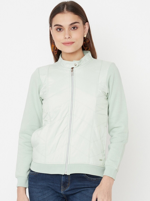 

METTLE Women Green Sweatshirt
