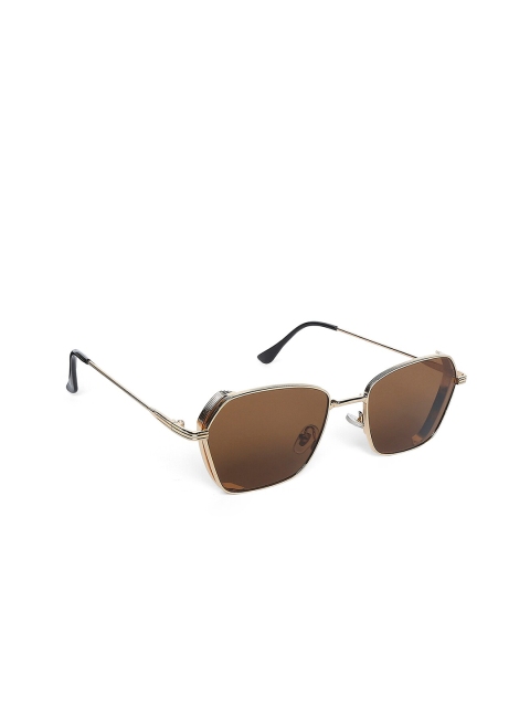 

20Dresses Women Brown Lens & Gold-Toned Square Sunglasses SG0519