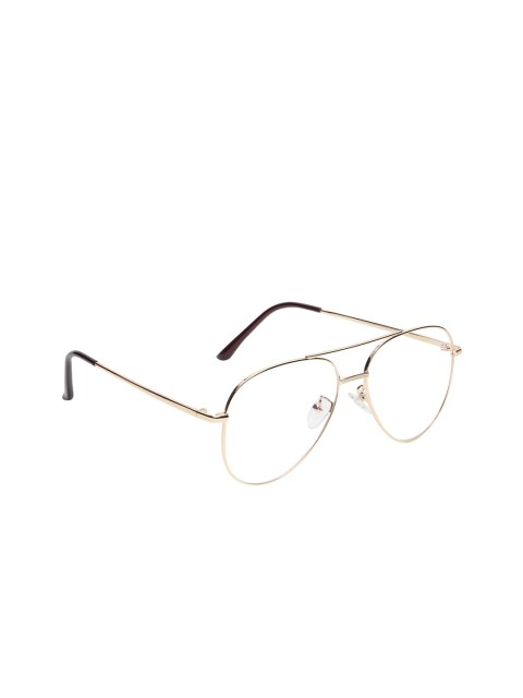 

CRIBA Adult Clear Lens & Gold Aviator Sunglasses with UV Protected Lens CR_P AVI GLD