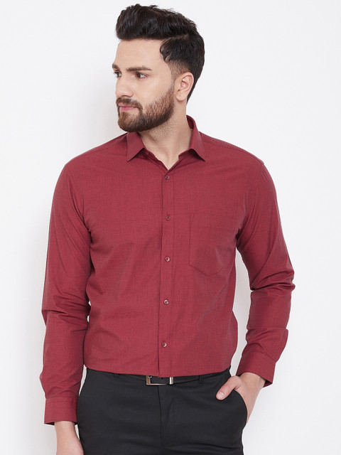 

Canary London Men Maroon Smart Opaque Formal Shirt