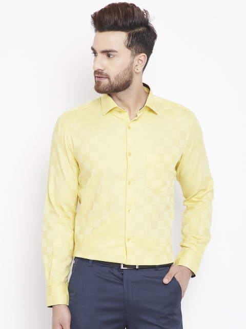 

Canary London Men Yellow Smart Slim Fit Opaque Shirt