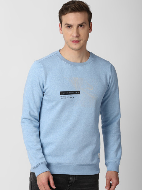 

Peter England Casuals Men Blue Sweatshirt