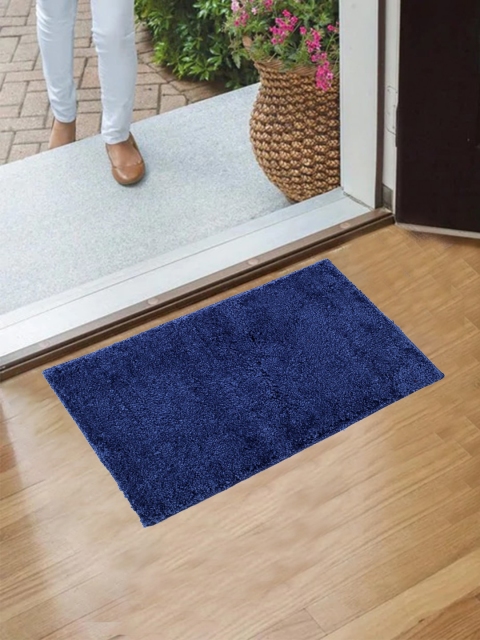

Flooring India Blue Solid Anti-Skid Doormat